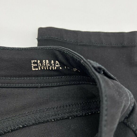 DL1961 Pants - DL1961 Womens Emma Jeans Size 26x28 Black Wash Legging Skinny Mid Rise Stretch